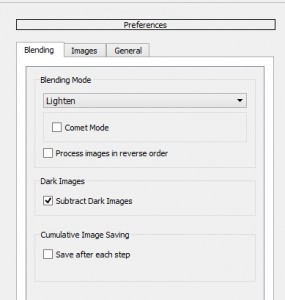 StarStax Preferences : Blending