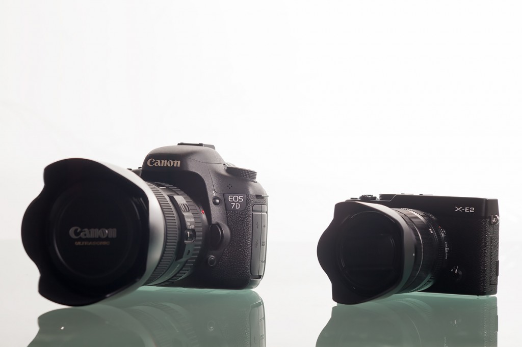 Fuji X-E2 (with XF 18-55 F2.8-5 OIS) vs Canon EOS 7D (with EF 24-104 F4 L IS)